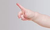 Baby finger pointing
